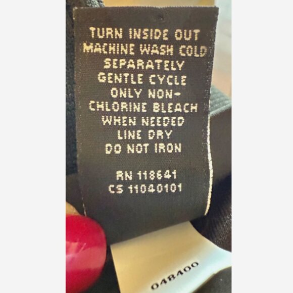 Lane Bryant Black Sheer Lace Midi Skirt Women’s 18/20 Lined Elastic Waist NWOT - Picture 4 of 6